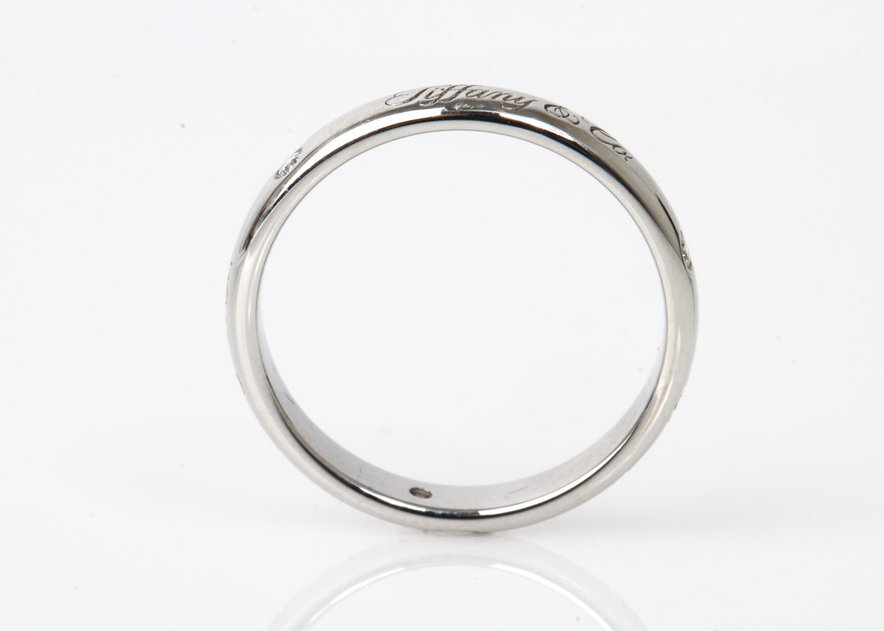 Tiffany & Co. Platinum and Diamond Band
