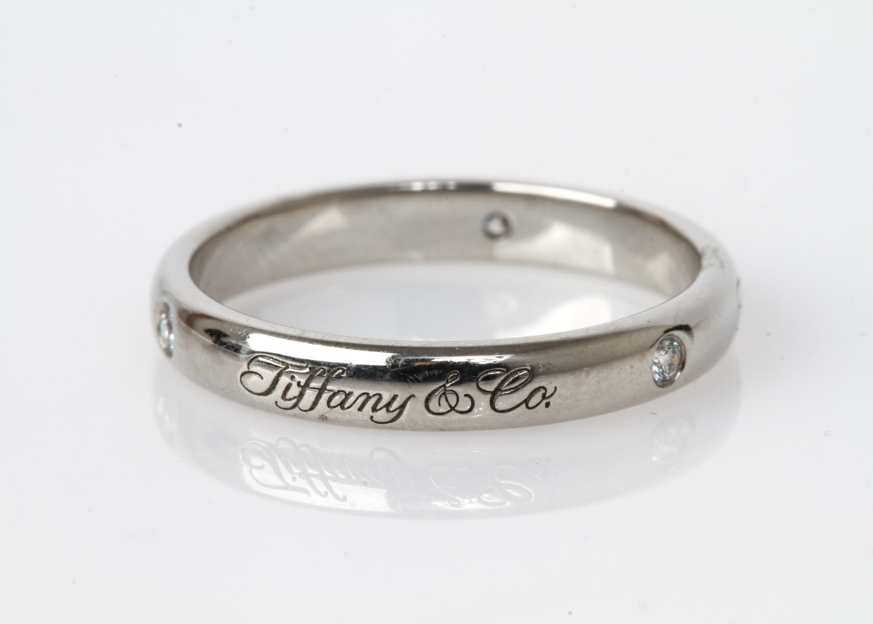 Tiffany & Co. Platinum and Diamond Band