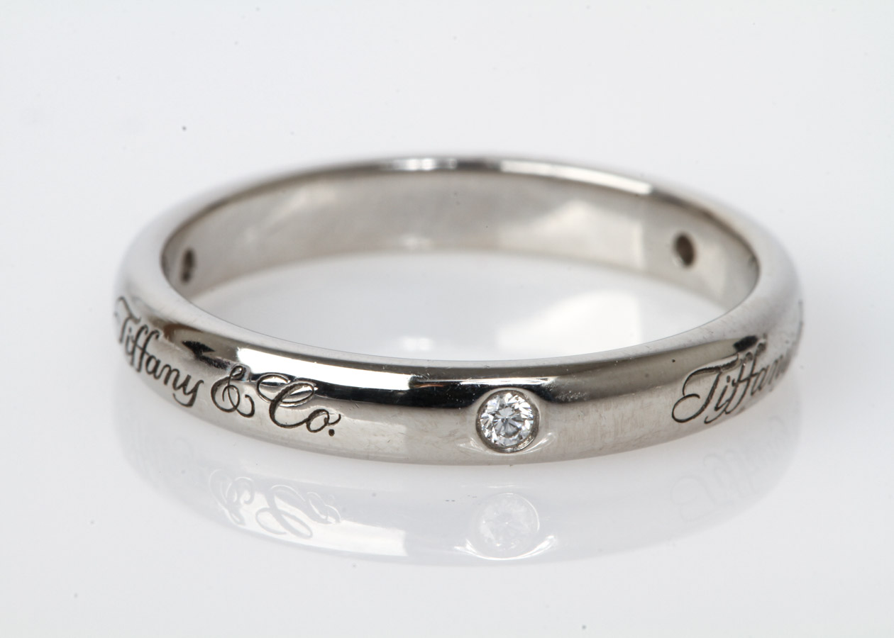 Tiffany & Co. Platinum and Diamond Band