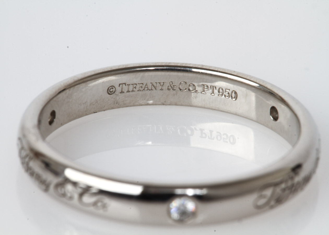 Tiffany & Co. Platinum and Diamond Band