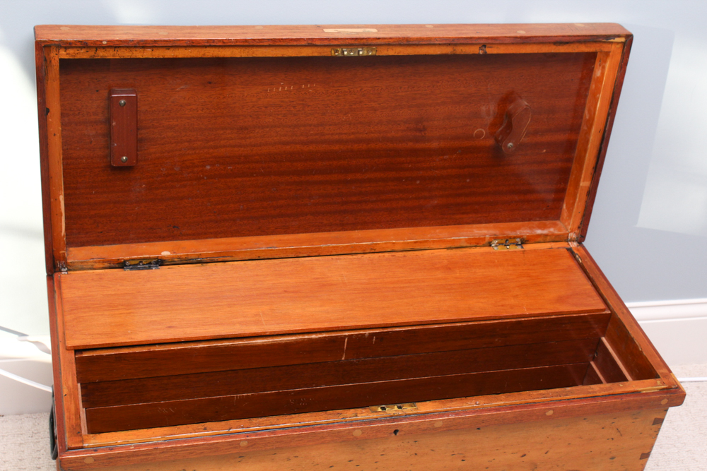 Antique Wooden Carpenter's Chest