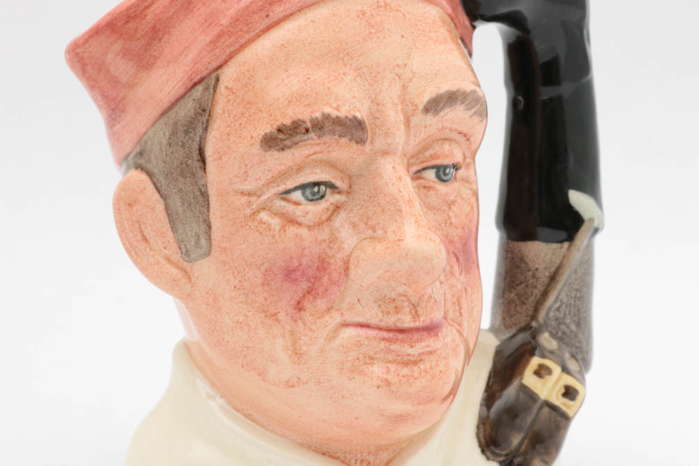 Two Vintage Royal Doulton Toby Character Mugs "The Trapper" and " Bootmaker"