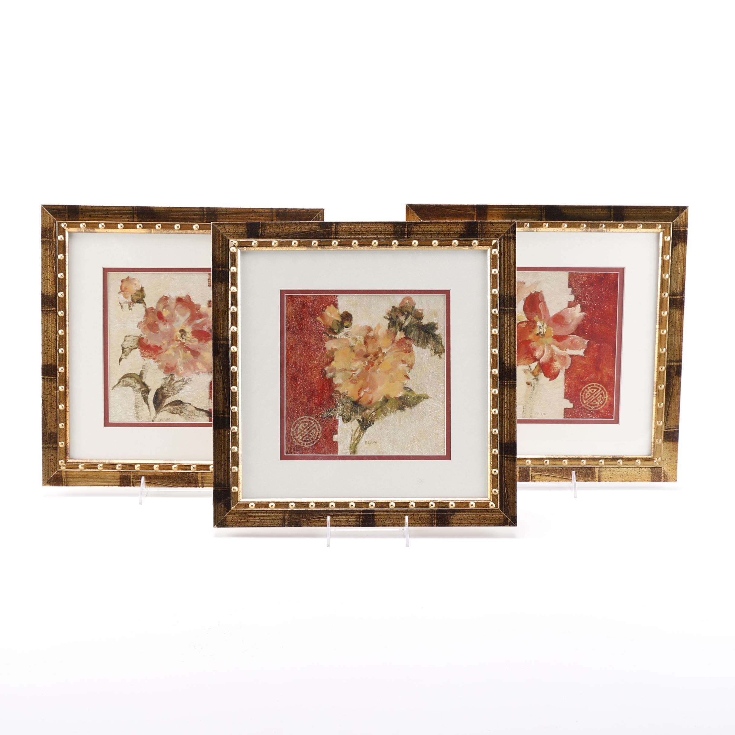 Cheri Blum Offset Lithographs of Flowers