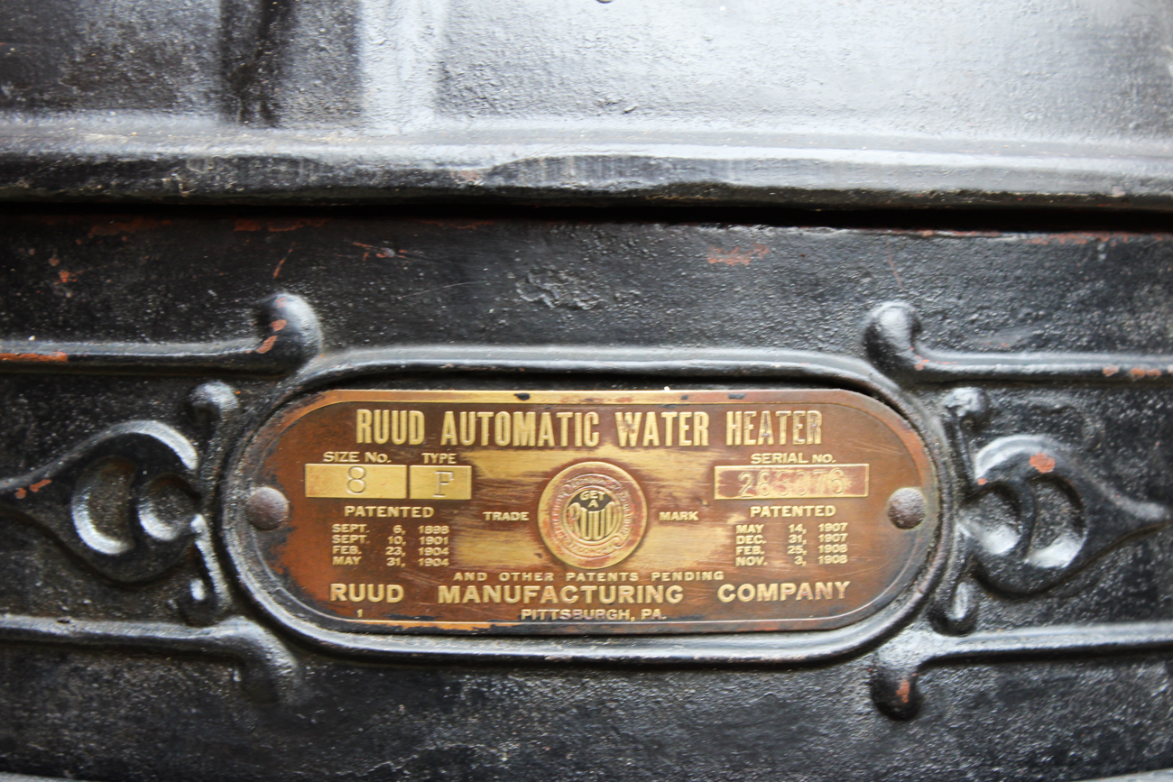 Ruud Automatic Water Heater Outdoor Fireplace/Grill