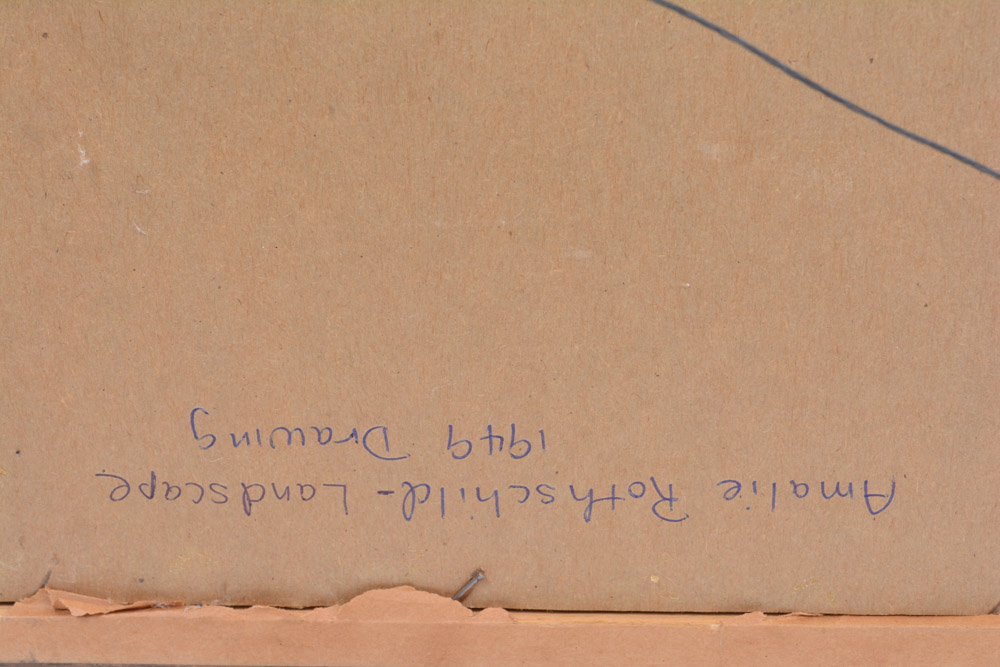 Amalie Rothschild Pen on Paper Cityscape Drawing