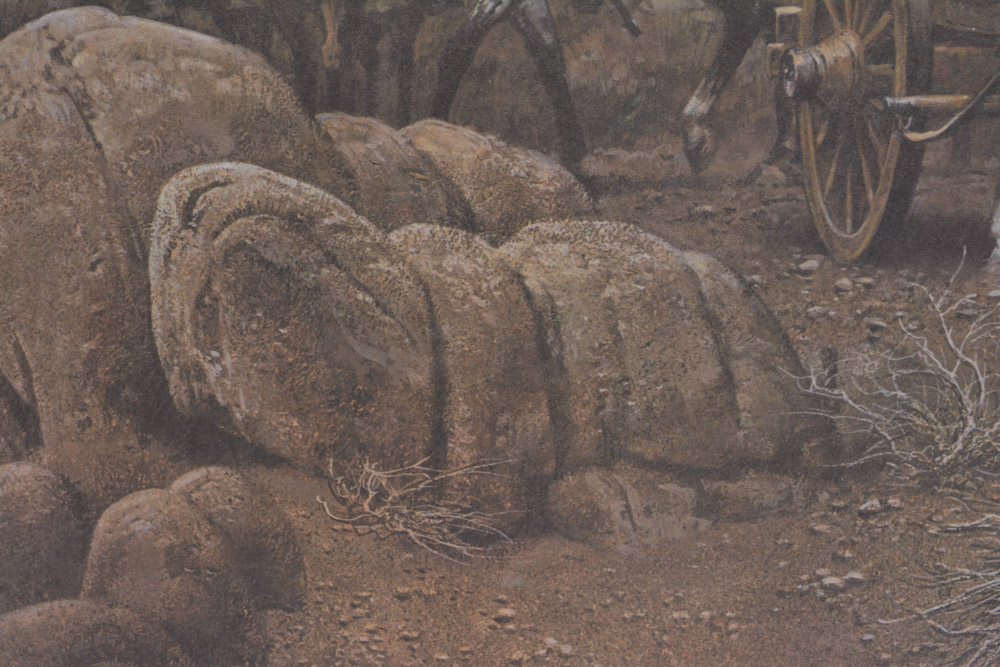 Frank McCarthy "Waiting for the Escort" Offset Lithograph