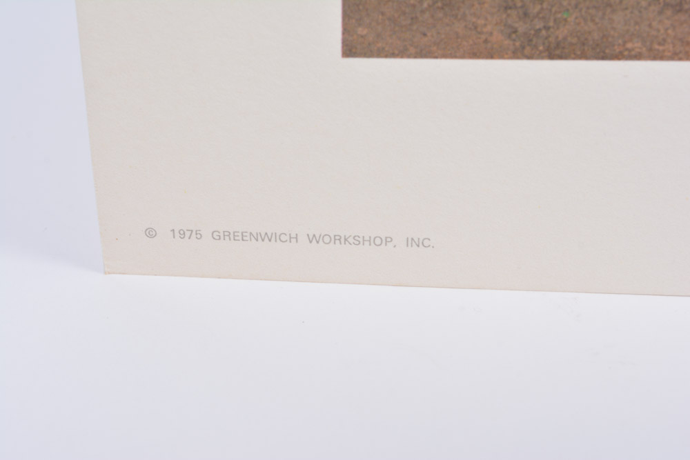 Frank McCarthy "Waiting for the Escort" Offset Lithograph