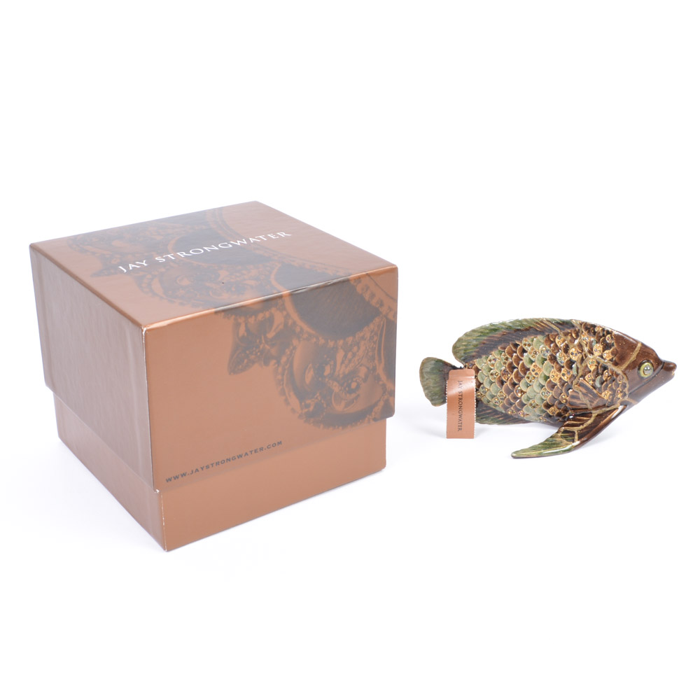 Jay Strongwater Japanese Angelfish Figurine