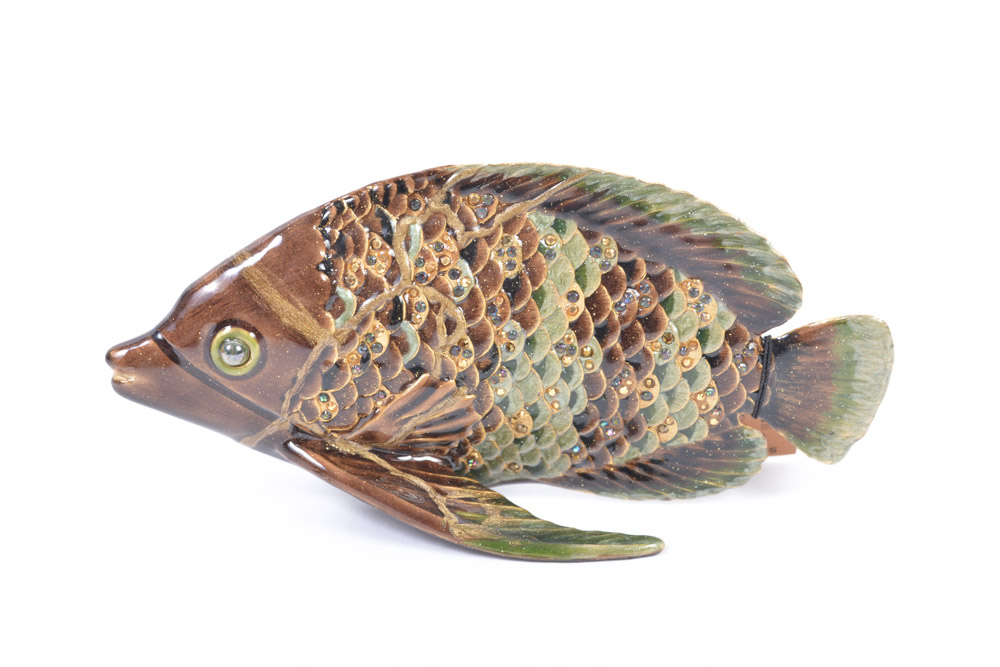 Jay Strongwater Japanese Angelfish Figurine