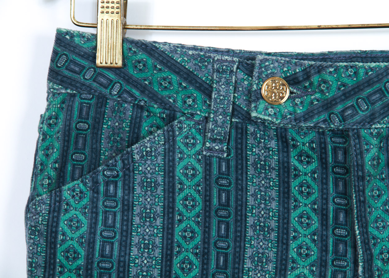 Two Pairs of Colorful Pants by Kate Spade and Tory Burch