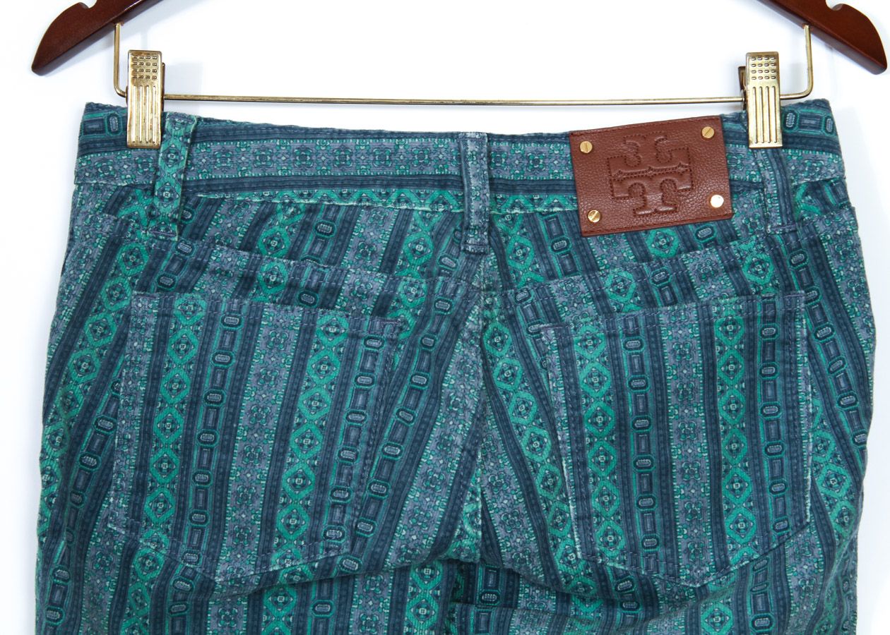 Two Pairs of Colorful Pants by Kate Spade and Tory Burch