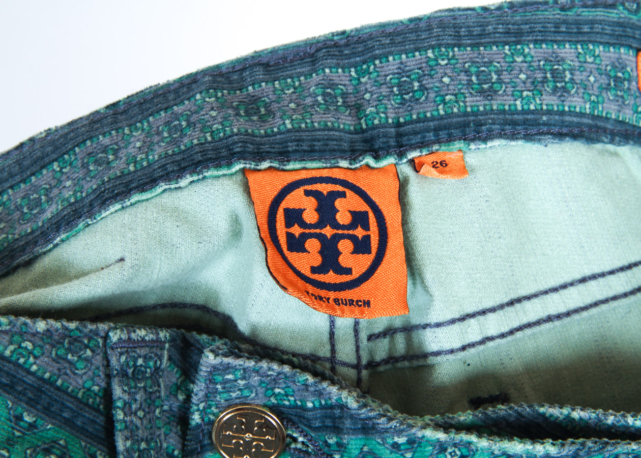 Two Pairs of Colorful Pants by Kate Spade and Tory Burch