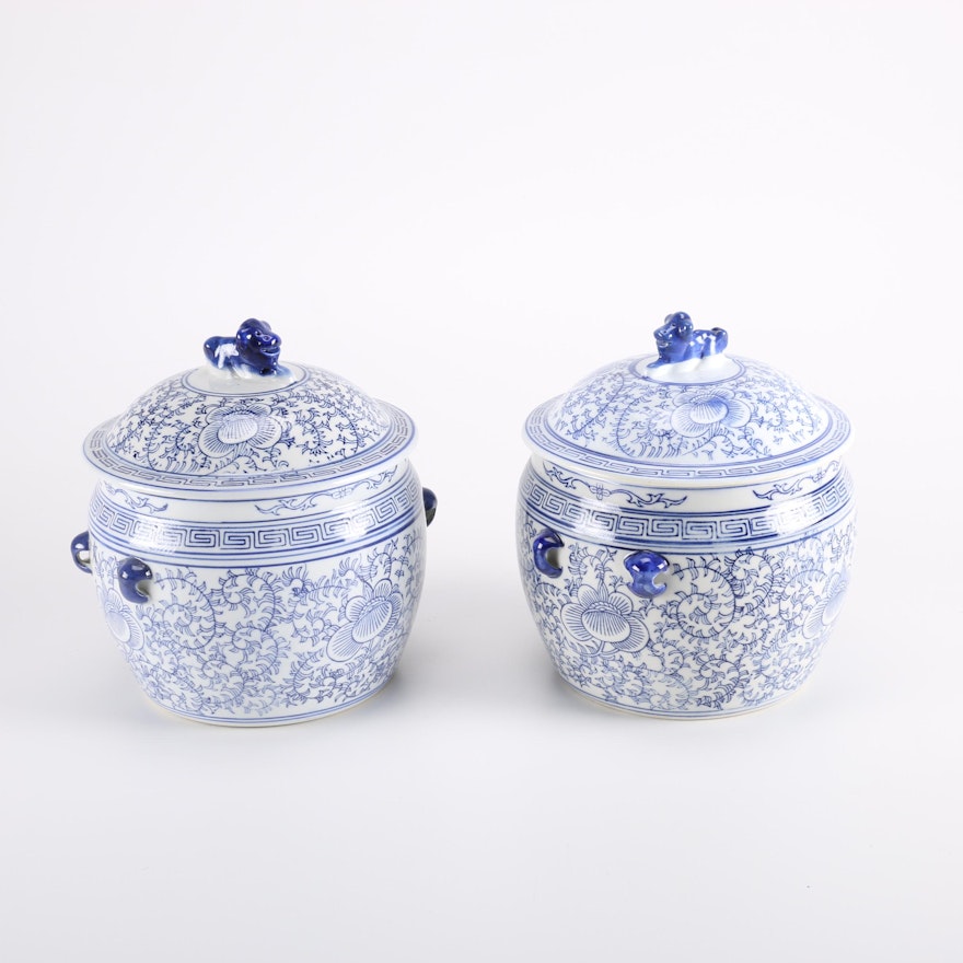 Vintage Chinese Urn Jars