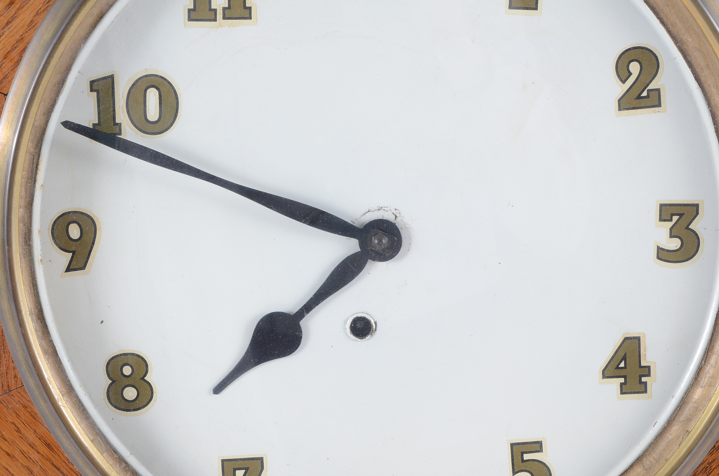 Vintage Ingraham Oak Regulator Wall Clock