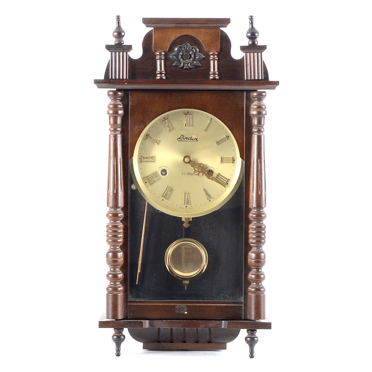 Linden 31 Day Chime Wall Clock
