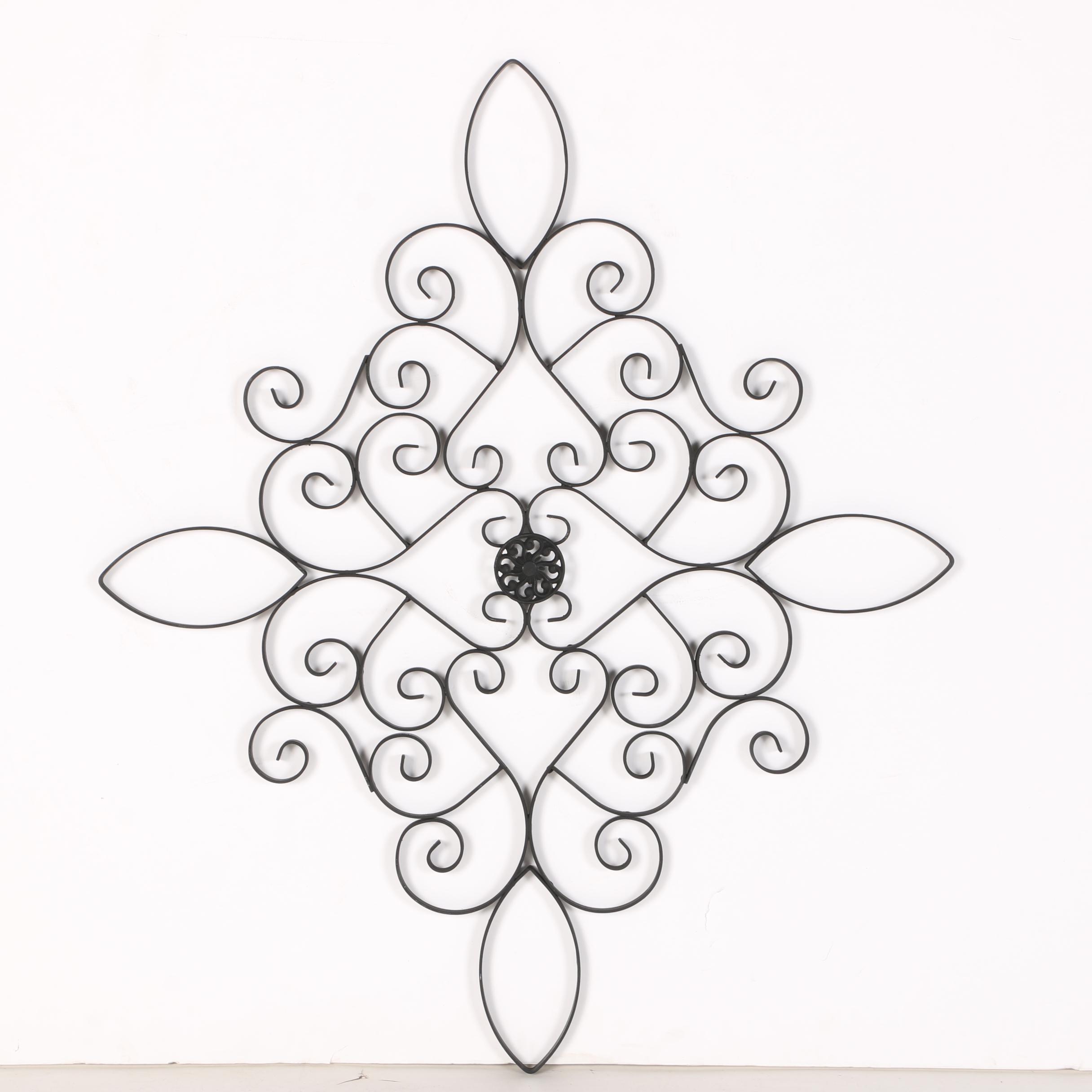 Scrolling Metal Wall Decor