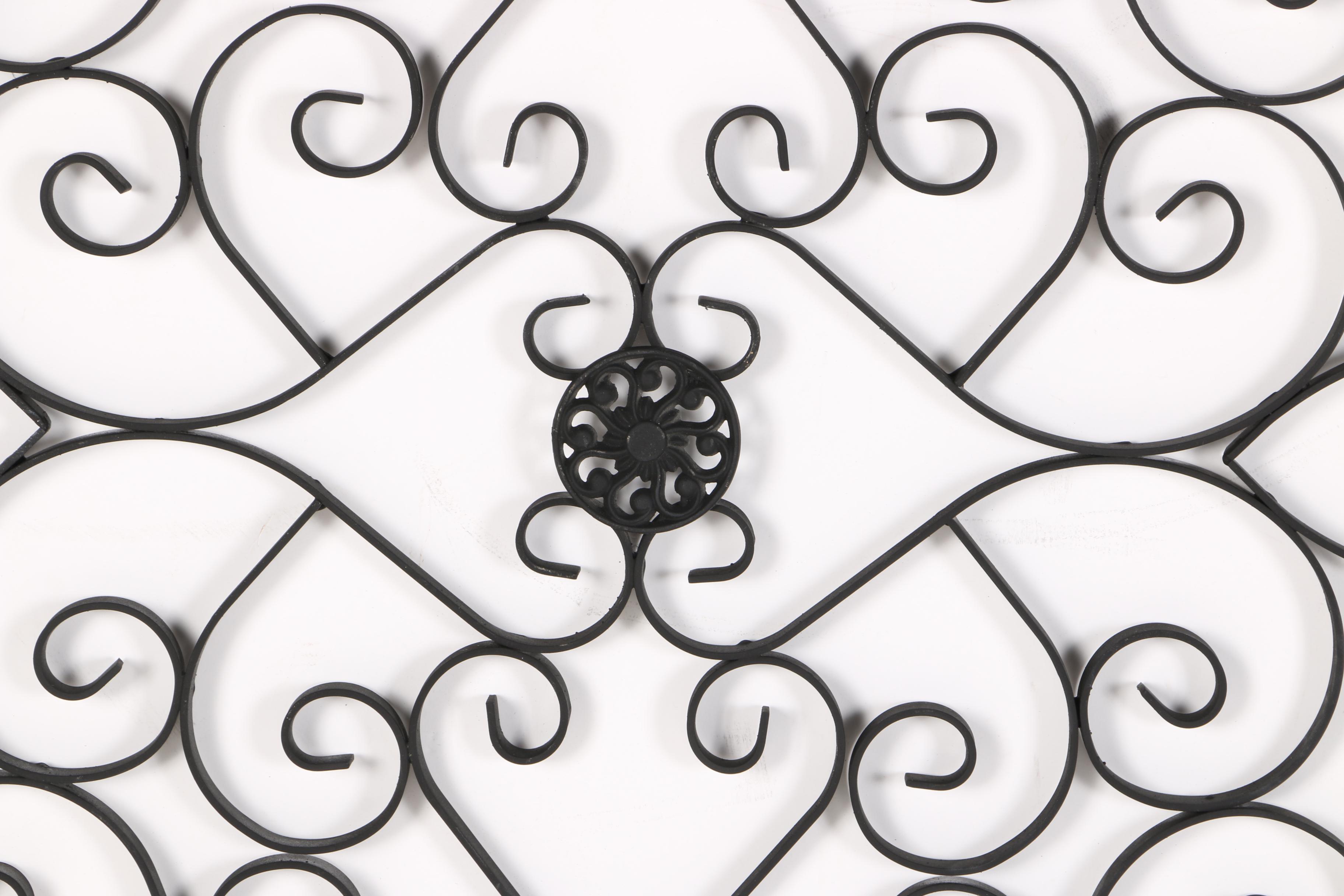 Scrolling Metal Wall Decor