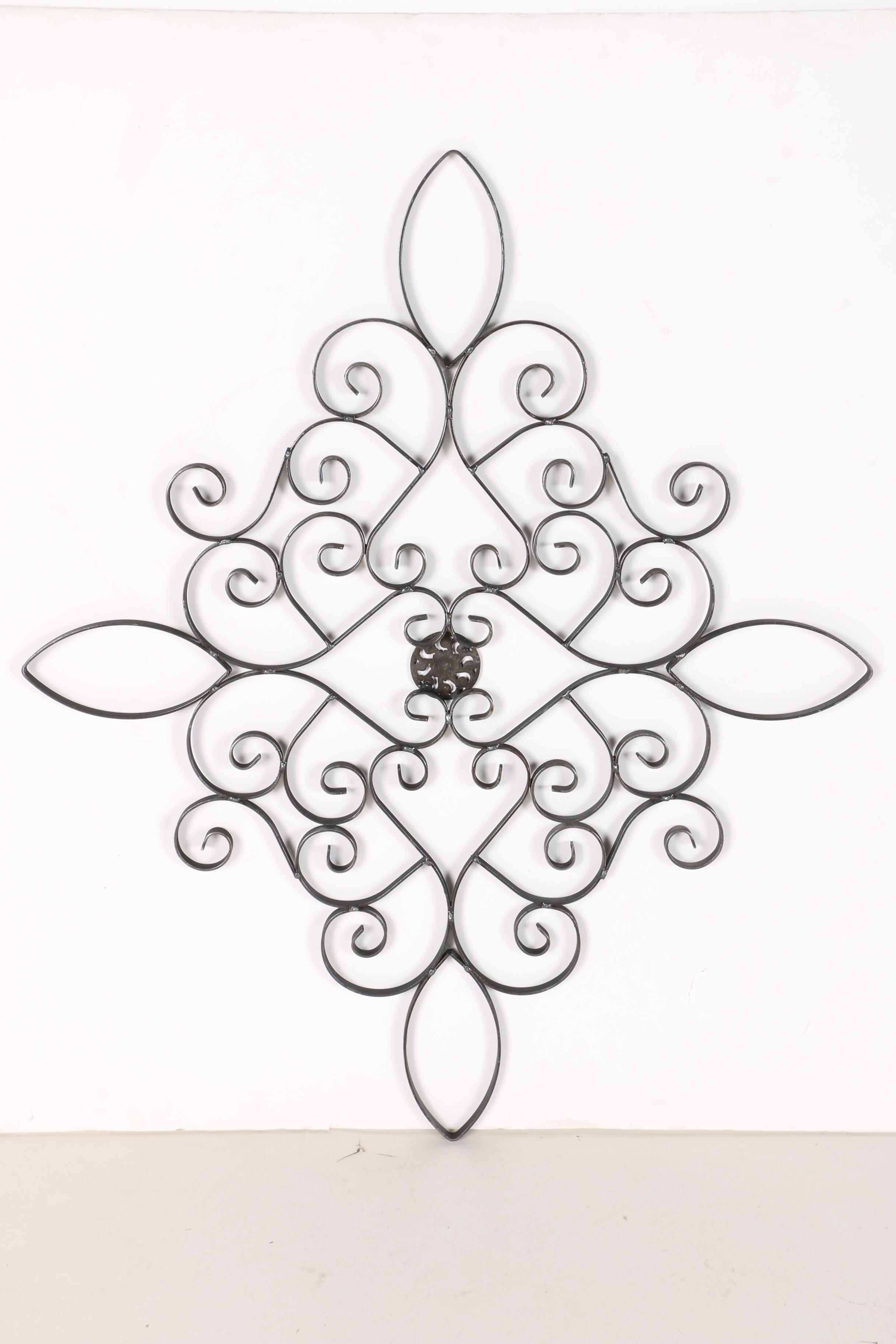 Scrolling Metal Wall Decor
