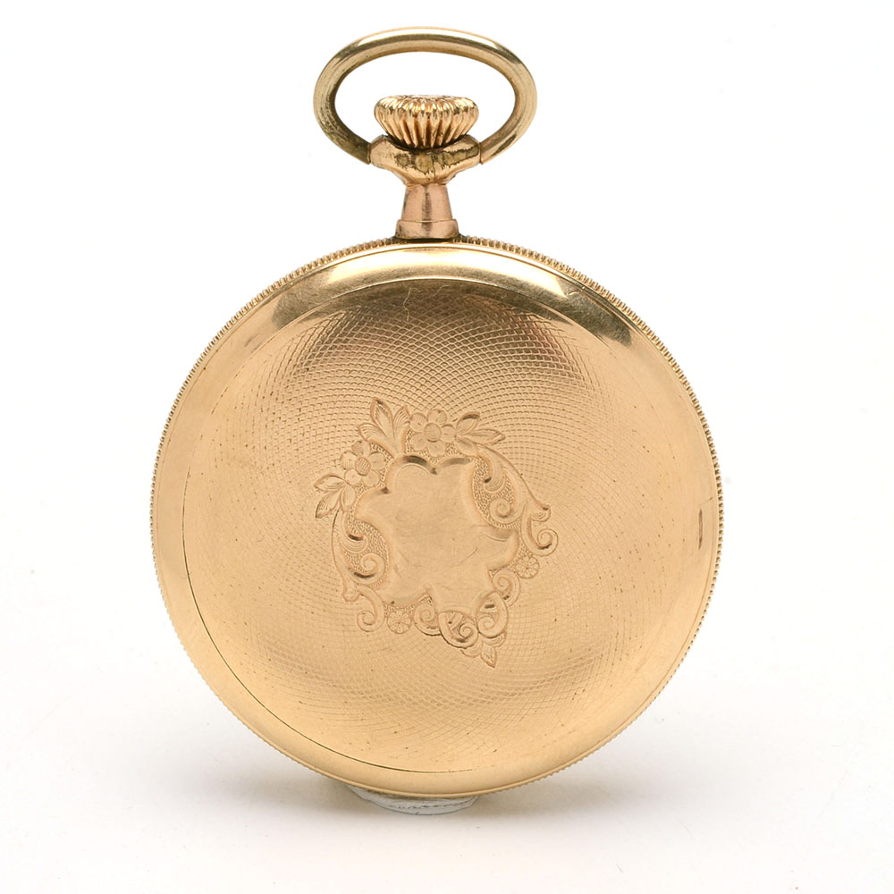 Vintage Langendorf Gold Filled Pocket Watch with Dome
