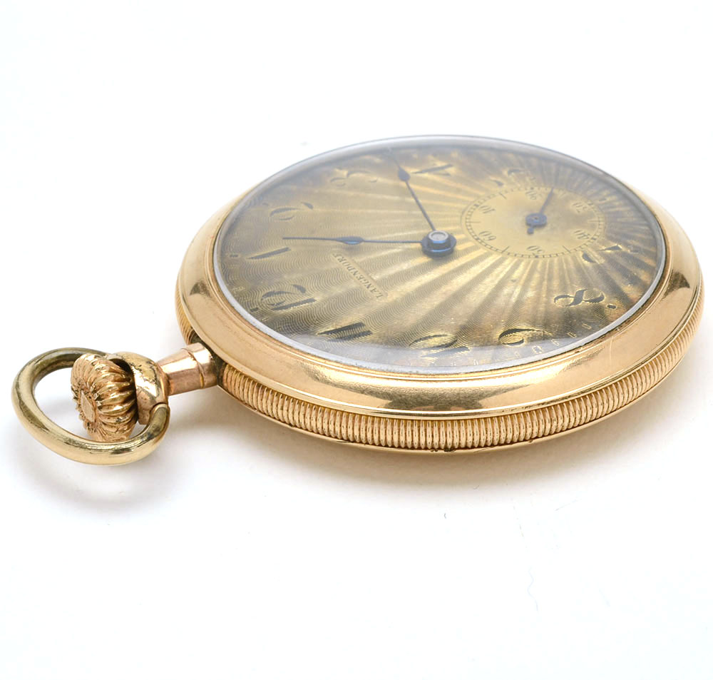 Vintage Langendorf Gold Filled Pocket Watch with Dome