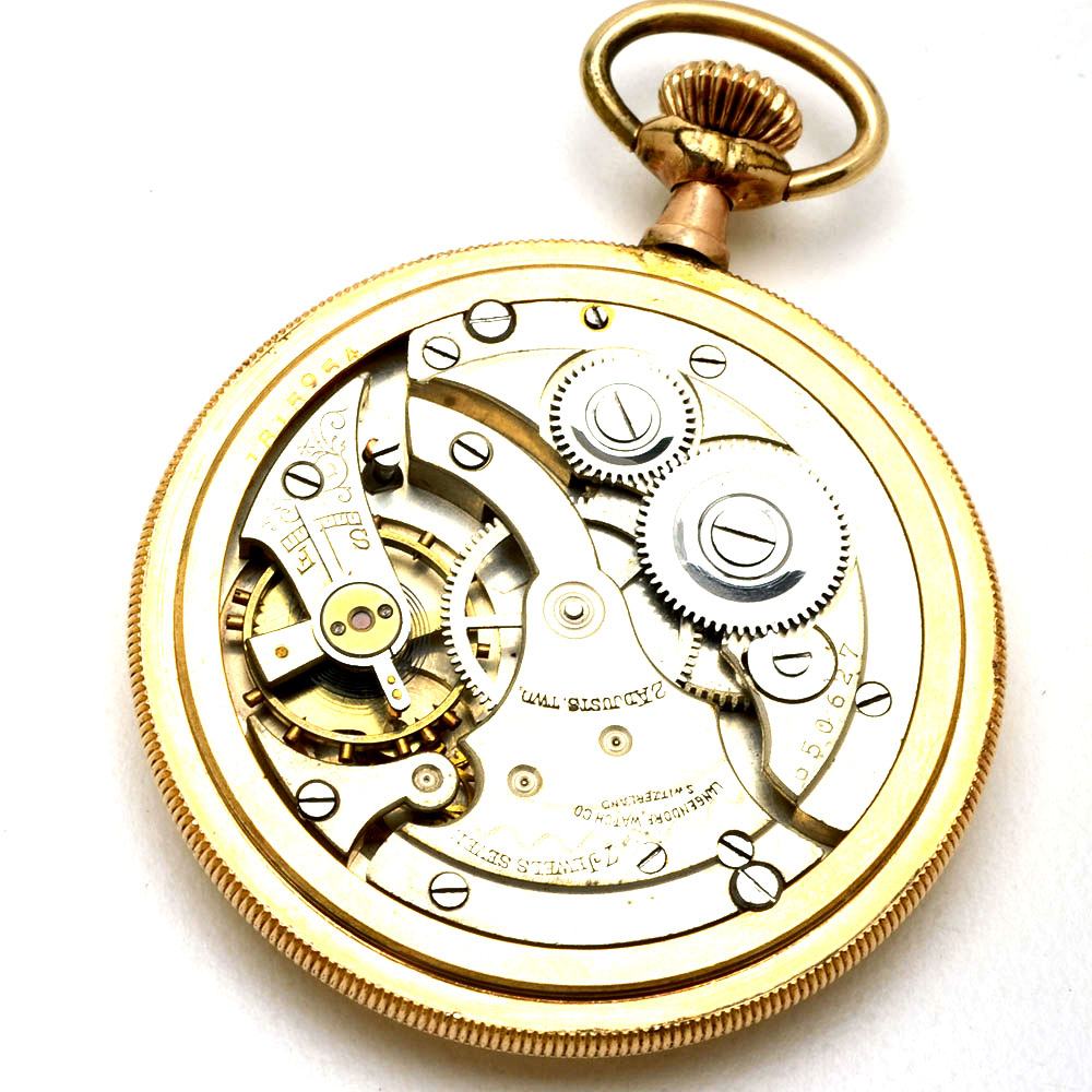 Vintage Langendorf Gold Filled Pocket Watch with Dome