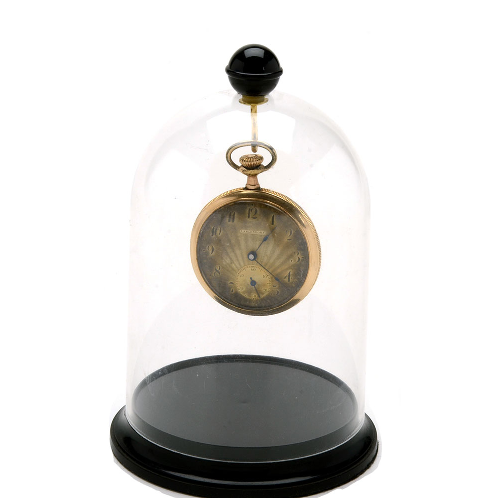 Vintage Langendorf Gold Filled Pocket Watch with Dome