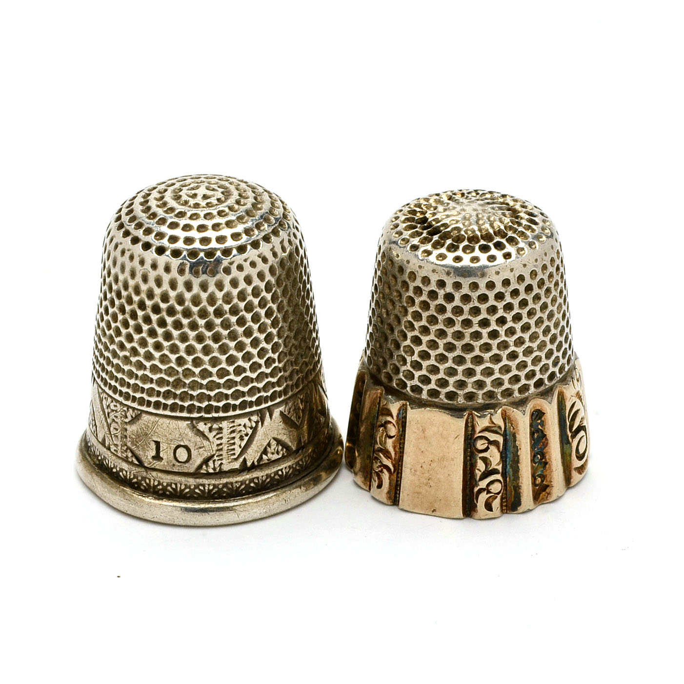 Vintage Sterling Silver Sewing Thimbles
