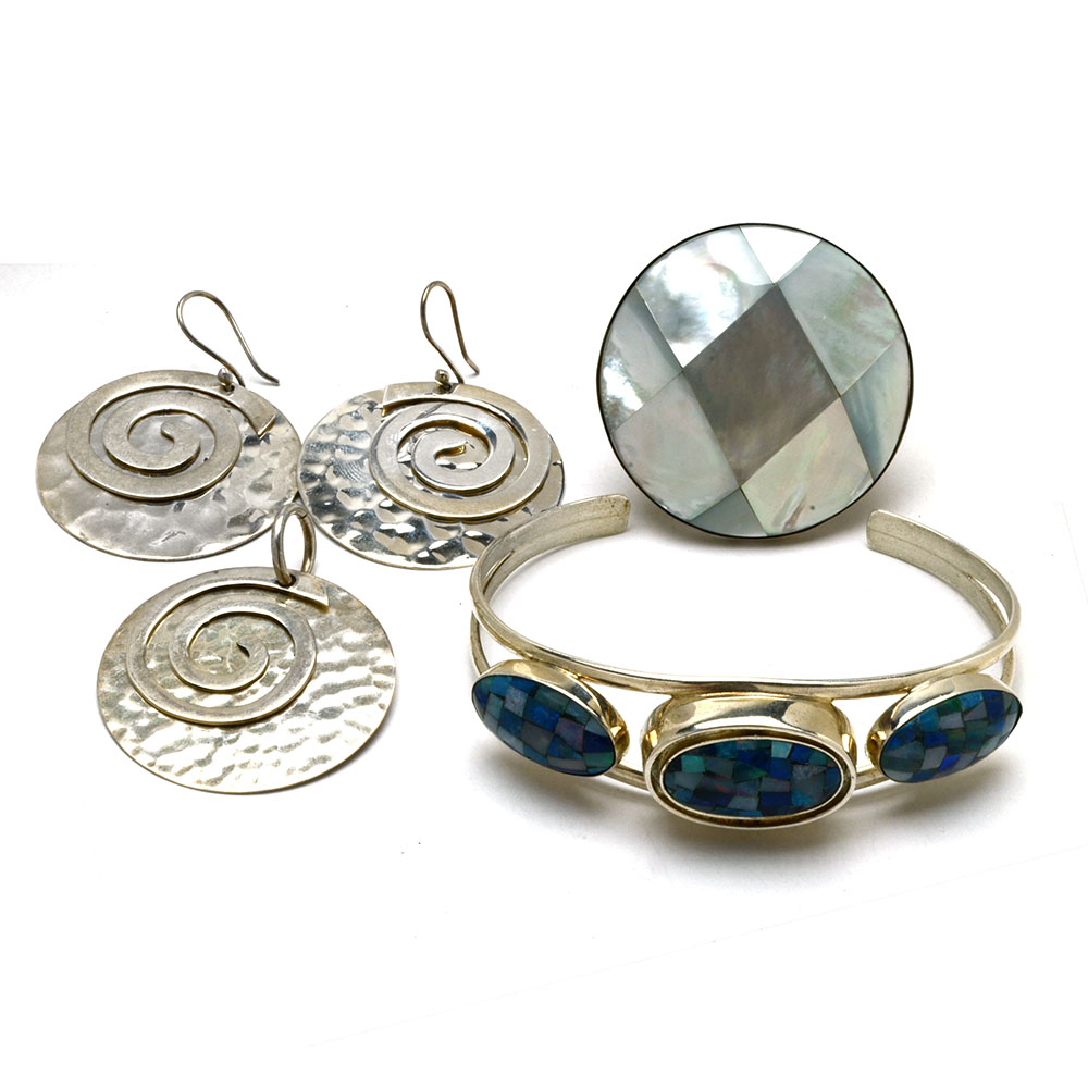 Sterling Silver Jewelry Assortment Including Viktoria Hayman