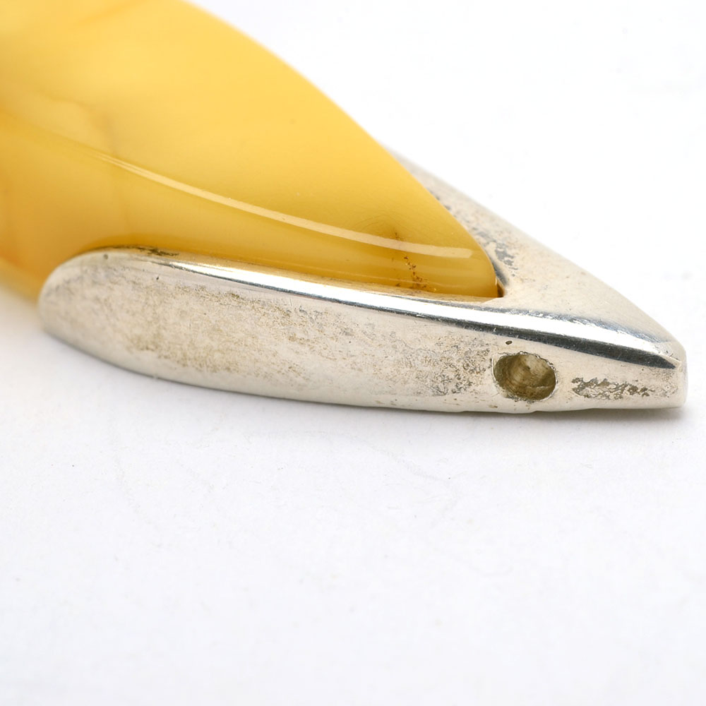 Vintage Sterling Silver and Amber Jewelry