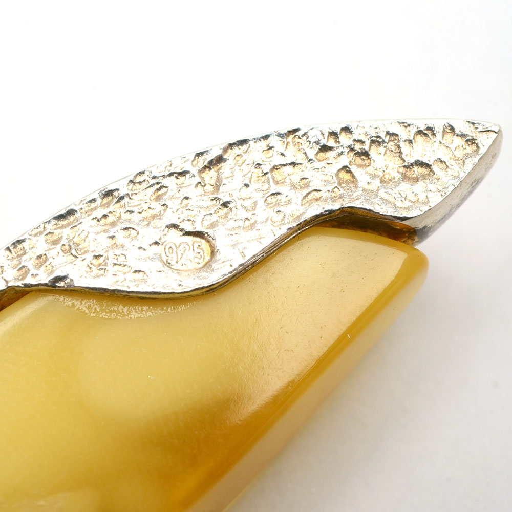 Vintage Sterling Silver and Amber Jewelry