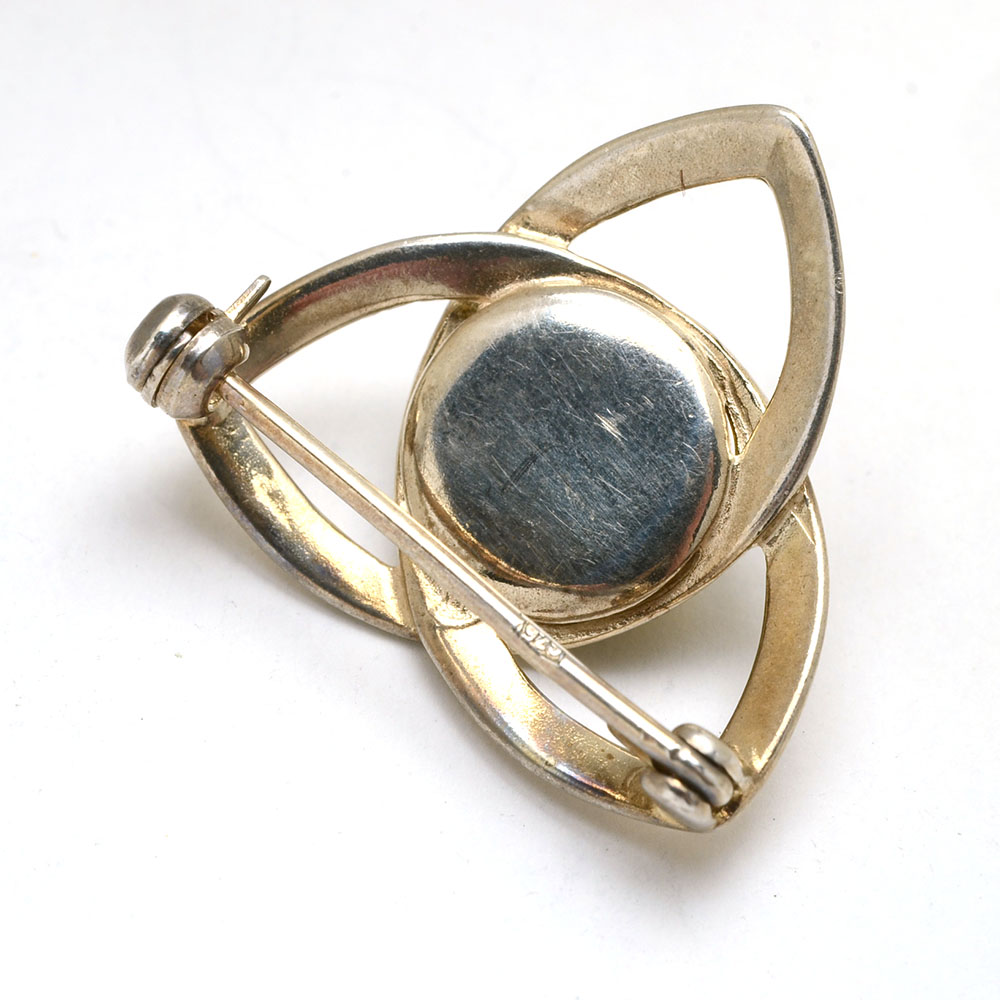 Vintage Sterling Silver and Amber Jewelry