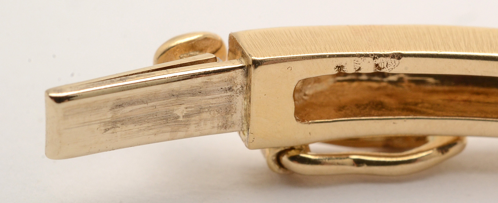 18K Yellow Gold Channel Set Diamond Bangle