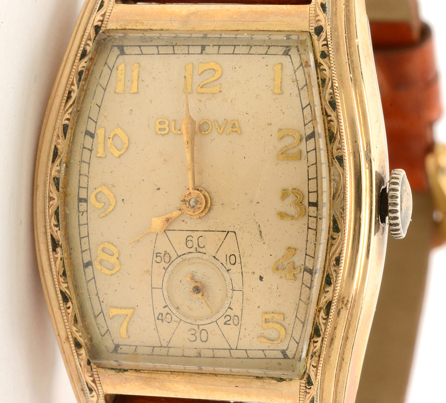 Vintage Bulova 10K Gold Plated Watch