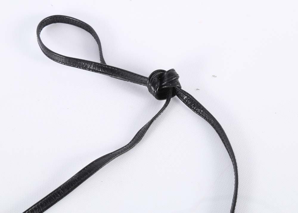 Vintage Leather Whiting and Davis Shoulder Bag