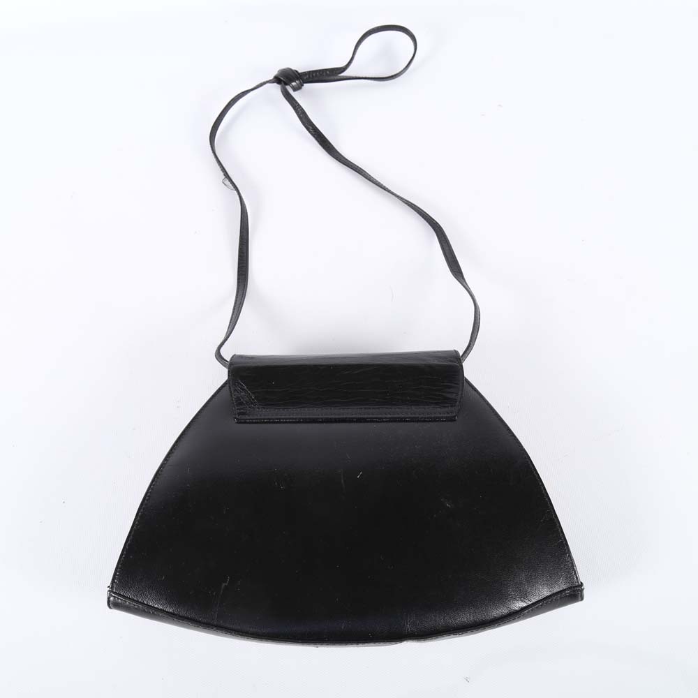 Vintage Leather Whiting and Davis Shoulder Bag