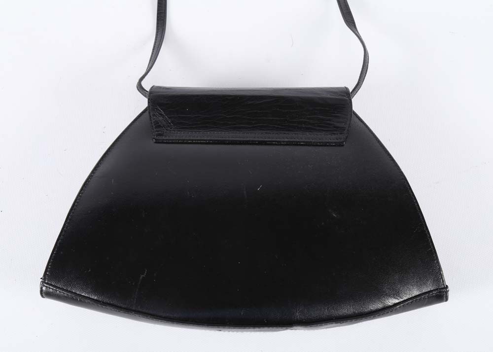 Vintage Leather Whiting and Davis Shoulder Bag