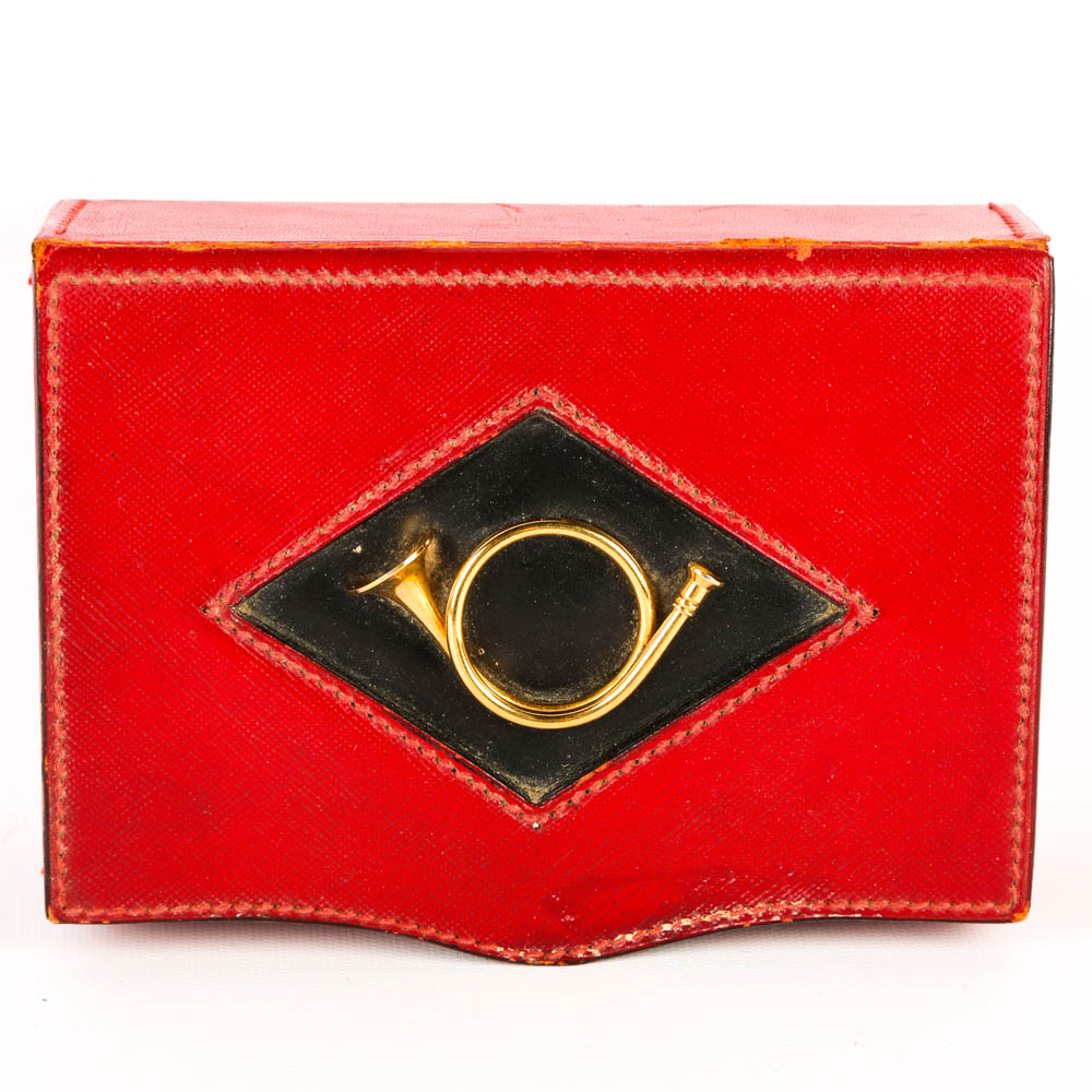 Gucci Red Leather Trinket Box
