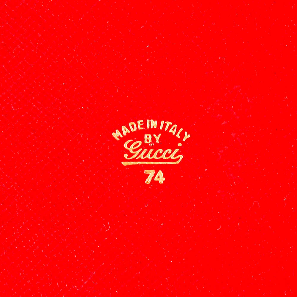 Gucci Red Leather Trinket Box