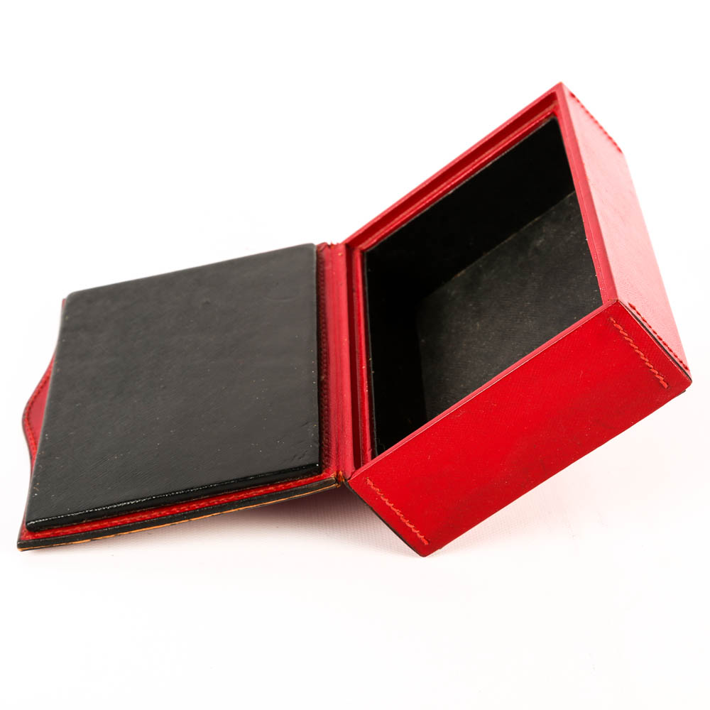Gucci Red Leather Trinket Box