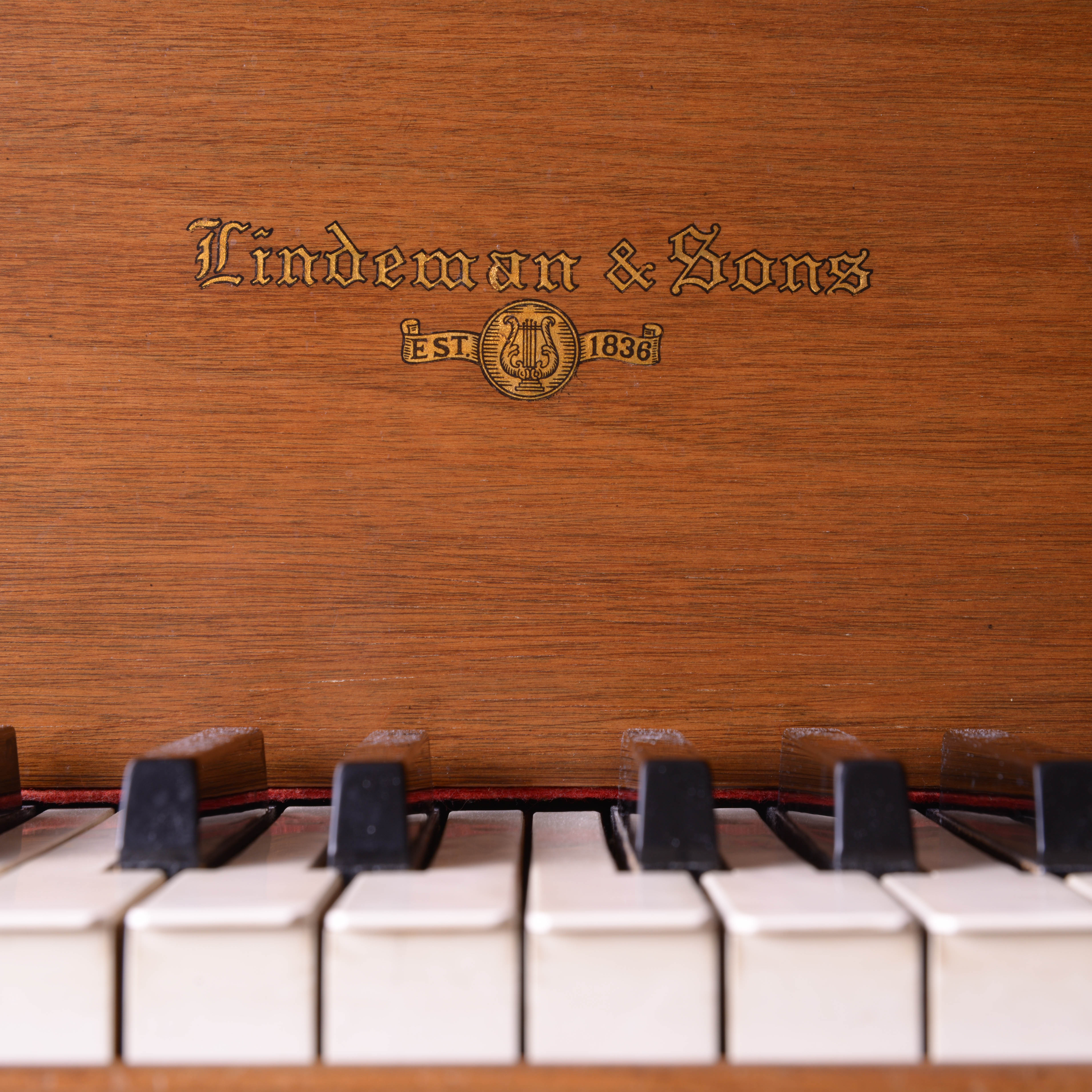 Lindeman and Sons Baby Grand Piano and Bench