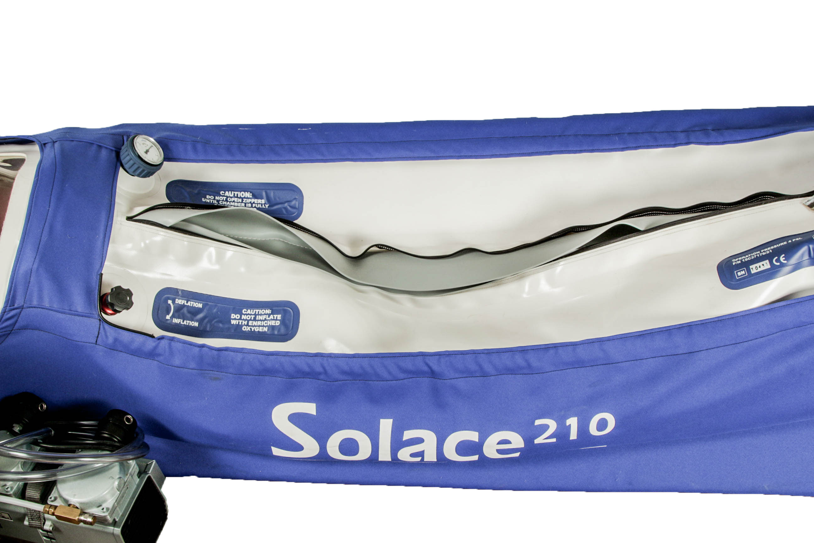 Solace 210 Hyperbaric Chamber and New Life Intensity Air Concentrator