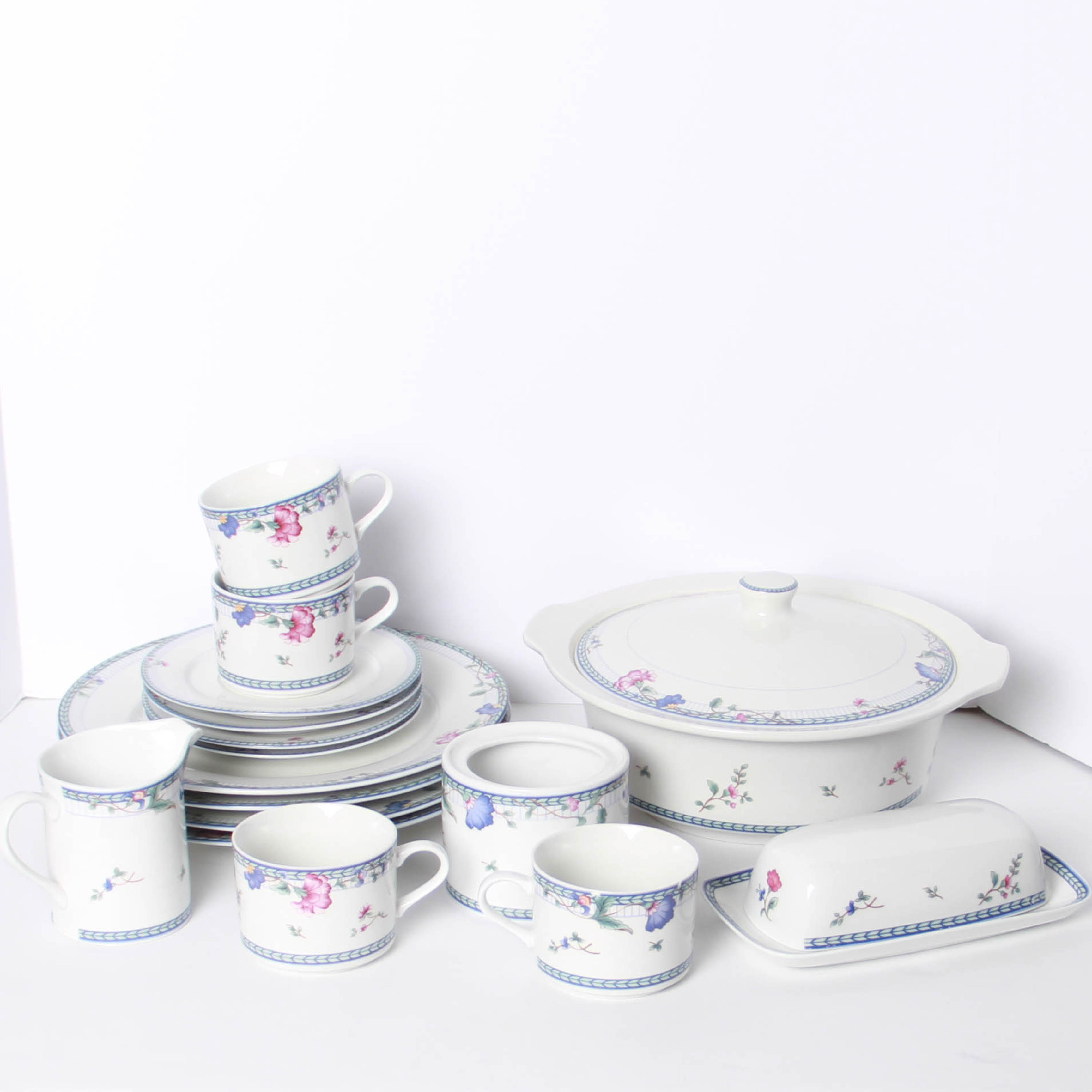 Oneida "Blue Lattice" China