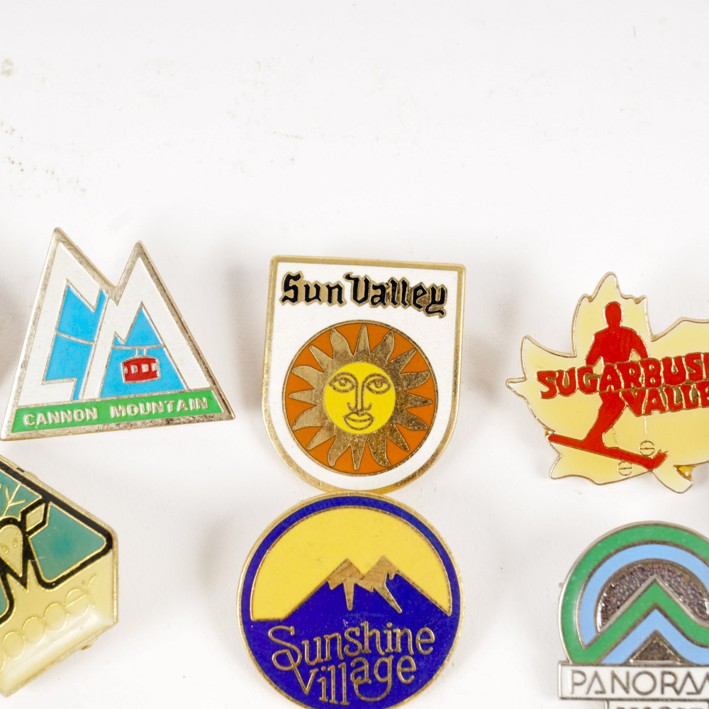 Collection of Ski Resort Pins
