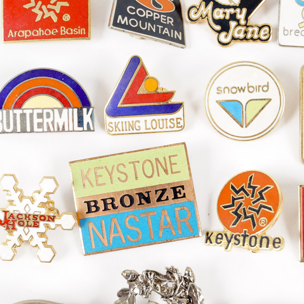Collection of Ski Resort Pins