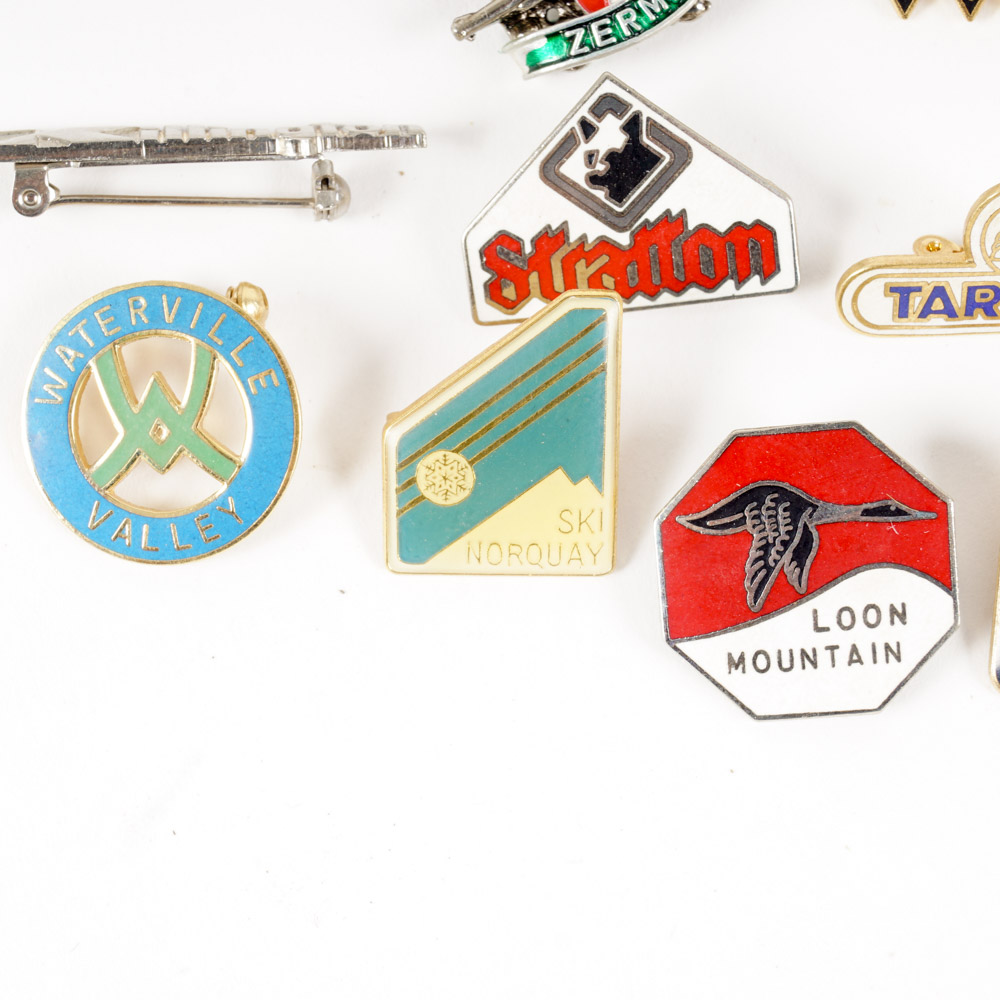 Collection of Ski Resort Pins