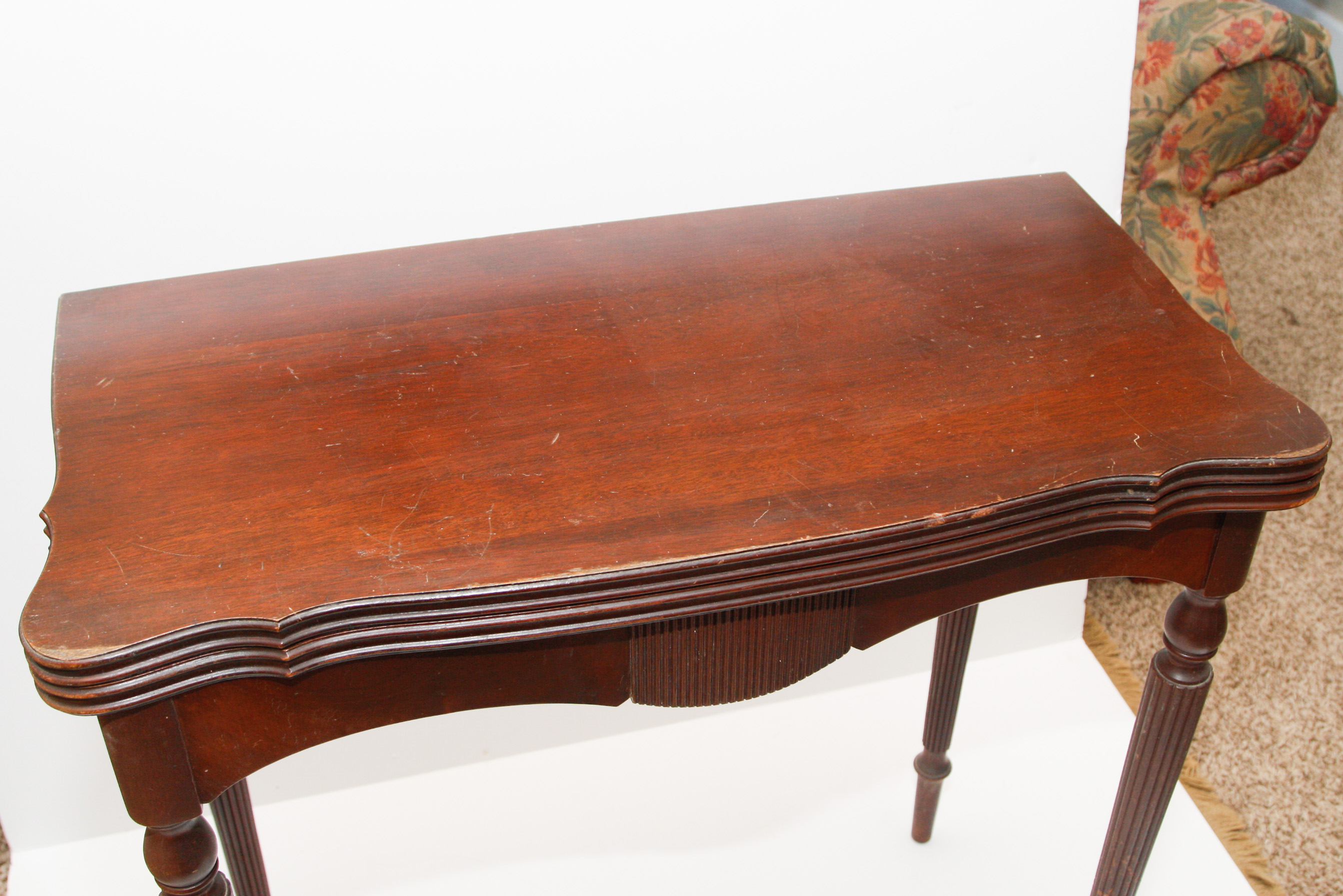 Vintage Sheraton Style Flip-Top Games Table