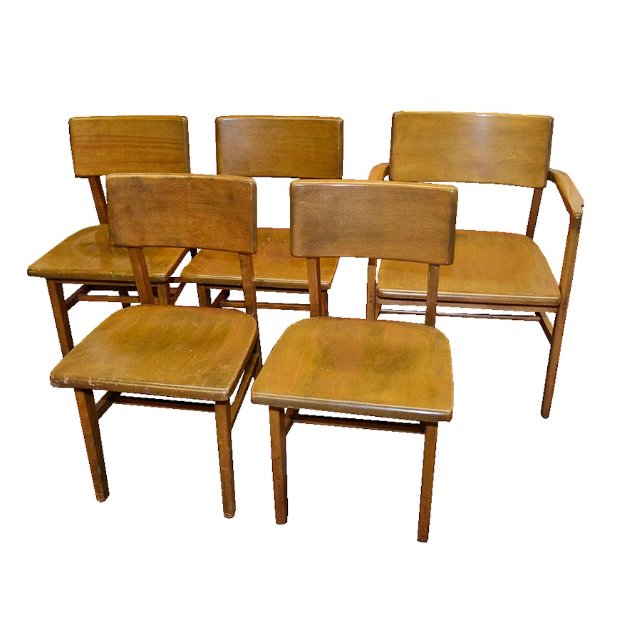 Mid-Century Remington Rand Birch Chairs