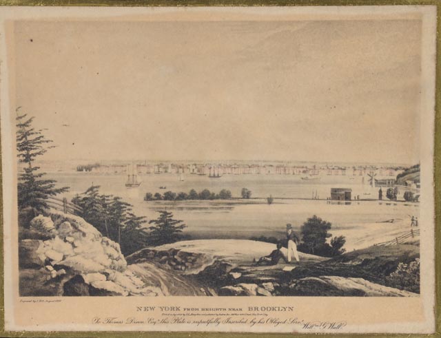 Two Vintage Collotypes after Antique Aquatint Etchings of New York