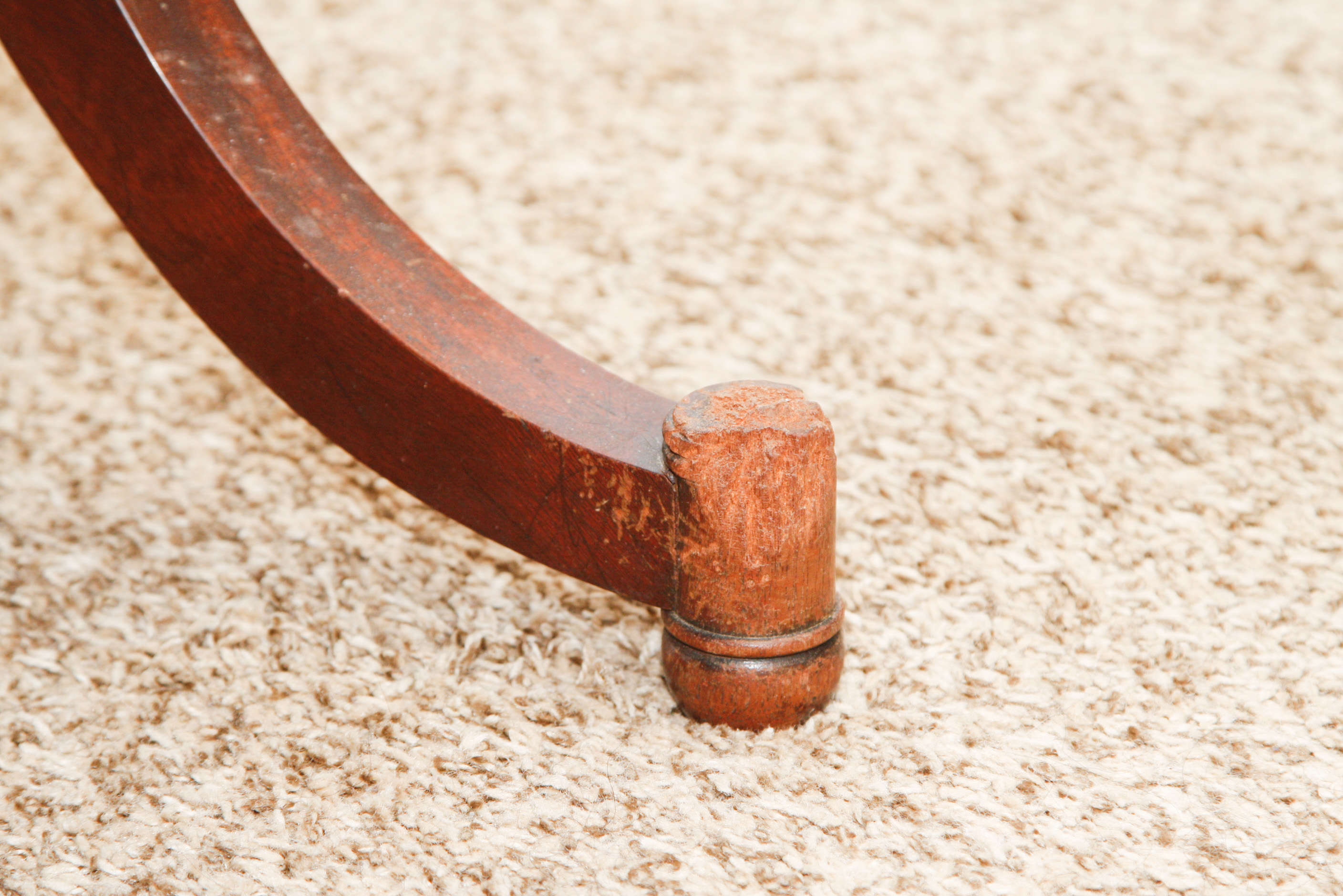 Vintage Federal Style Coffee Table With Built-In Humidor