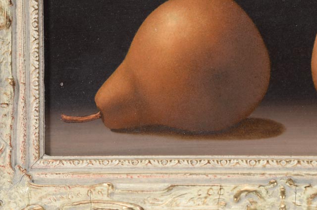 Frank Whipple Original Oil Painting on Board "Still Life 2 Pears"